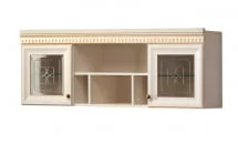 Шкаф навесной Марлен 479 Кремовый белый Патина_5