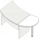 Конференц-приставка Л.РП2-11р левая Орех_3