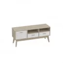 Тумба под ТВ Калгари 05 Дуб натуральный светлый-белый матовый_1