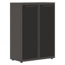 Шкаф со стеклянными дверьми в металлической раме EDIS EMCS 85.7 Мокко Мокко_17