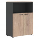 Шкаф с глухими малыми дверьми JAY JMC 85.3 Дуб Каньон Антрацит_12