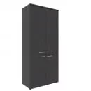 Шкаф с глухими средними и малыми дверьми XHCS 85.3 Легно Темный_17