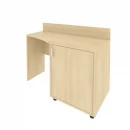 Стол (узкий) с тумбой и бортиком (правый) LIGHT С-СТУ-120 Пр Венге Цаво_5