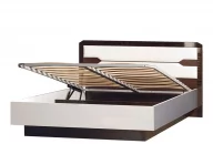 Кровать 1600 с подъемным механизмом Ронда №316 Венге Белый глянец_1