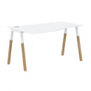 Стол эргономичный левый Forta FCT 1367 L Белый премиум Дуб Гамильтон_0