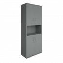 Шкаф высокий широкий Riva А.СТ-1.5 Серый_5