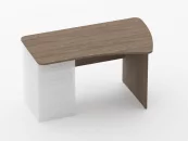 Стол эргономичный под встроенную тумбу Glassy 1.121.14Пр Дуб Верцаска_17