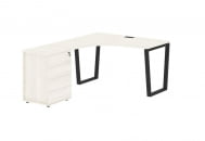 Стол эргономичный с тумбой левый EDIS EVCET 1318 L Ясень Траун Черный_59