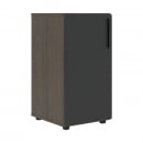 Шкаф-колонка с глухой малой дверью (левый) VELION VLCS 40.1 L Яшма черный Дуб Сильвер_24
