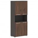 Шкаф с двумя комплектами глухих малых дверей EDIS EHCS 85.4 Мокко Белый Мокко_5