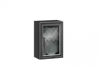 Шкаф кухонный 500 со стеклом Италия ЛД 275.347.000 Черный Дуб темный_8