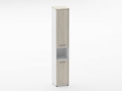 Шкаф 5 узкий закрытый Deka 10.23.15Пр Дуб Сантана светлый/Белый_82