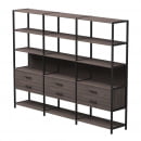 Набор стеллажных систем Everprof EVO №9 Дуб Пасадена Черный_22