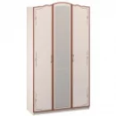 Шкаф трехдверный Виктория 04 Макиато Дуб молочный с патиной_0