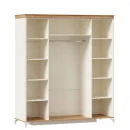 Корпус шкафа четырехстворчатого Вилладжио ЛД 680.100.000 Алебастр/Дуб золотой_5