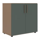 Шкаф с глухими малыми дверьми VELION VLCS 80.1 Нефрит Дуб Сильвер_27