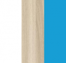 Белый глянец/Ясень шимо светлый/Синий