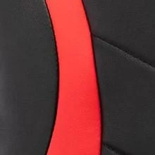 Черный/красный экокожа