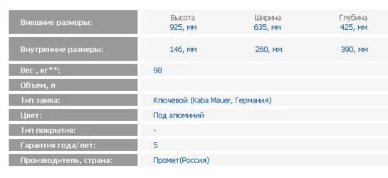 Депозитная ячейка DB-12 S.DGL
