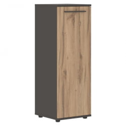 Шкаф-колонка с глухой средней дверью ЕДИС ЕМCС 42.1 Дуб Денвер светлый Мокко Мокко / EDIS EMCS