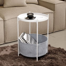 Стол журнальный Берген Белый