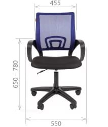 Кресло оператора CХАИРМАН 696 ЛТ (ЛТ) Черный / CHAIRMAN (LT)