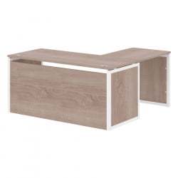 Стол письменный угловой левый XTEN-QP XQPCT 1615H L Дуб Сонома Белый