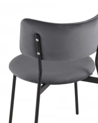 Стул Амелия велюр темно-серый