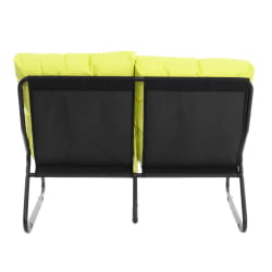 Диван с металлическими ножками Ergo / Эрго рогожка с водоотталкивающей пропиткой, Лайм