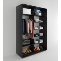 Шкаф-купе 2-х дверный Акцент-Дуэт Д 1000х600 Венге