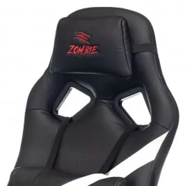 Геймерское кресло Бюрократ ZOMBIE DRIVER Черный-белый