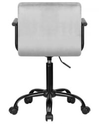Офисное кресло для персонала DOBRIN TERRY BLACK (серый велюр (MJ9-75)) 2 шт