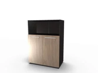 Шкаф с глухими малыми дверьми и топом