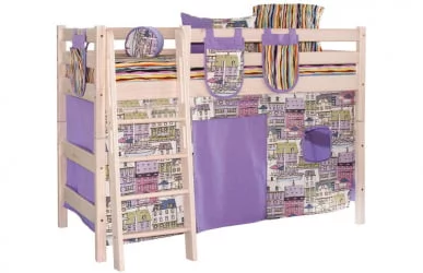 Шторы на полувысокую кровать Соня (литл китти/кентура бордо)