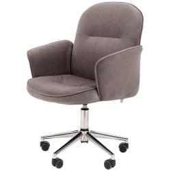 Офисное кресло CHAIRMAN HOME 130 велюр Серый