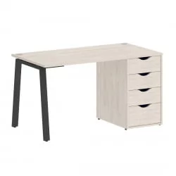 Стол письменный ХОМЕ ОФФИCЕ ВР.СП-3-138.4.А Денвер Светлый/Антрацит металл / HOME OFFICE VR.SP-3-138.4.A