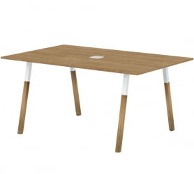 Конференц-стол Forta FSCT 1510 Дуб Гамильтон Белый премиум