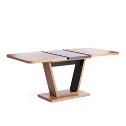 Стол обеденный VOX ЛДСП, 132-172x85x75,5 см, Дуб артисан/Графит