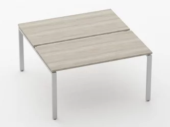 Письменный стол для двоих Deka П-обр. каркас 7.145.14 Дуб Сантана светлый