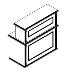 Стойка ресепшен RMS 120 Дуб девон