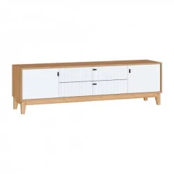 Тумба ТВ 1800 Бари ЛД 698.010.000 Дуб Золотой Белый