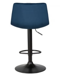 Стул барный DOBRIN TAILOR BLACK (синий велюр (MJ9-117)) 2 шт
