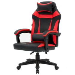 Кресло компьютерное CРОМЕКС (КРОМЕКС) Старт ГМ-105 экокожа черное/красное / CROMEX Start GM-105