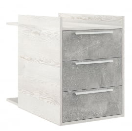 Тумба малая B-TONE BTN36130331 Сосна Бетон светлый