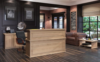 Стойка ресепшен RMS 090 Бук тиара