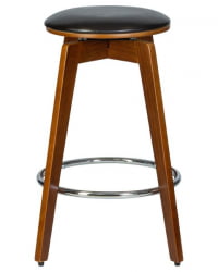 Табурет полубарный DOBRIN TOM 66 (цвет черный глянец PU ABD 002) 2 шт