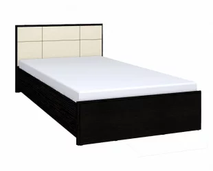 Кровать АМЕЛИ 1400 Люкс 301 с основанием дерево (венге)