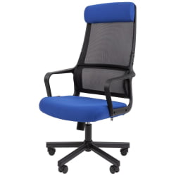 Кресло руководителя Chairman 590 ткань/сетка Синий