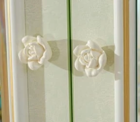 Шкаф трехстворчатый с зеркалом Луиза ЛД 665.074.000 Алебастр