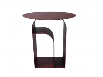 Журнальный столик Arwel металл бордовый